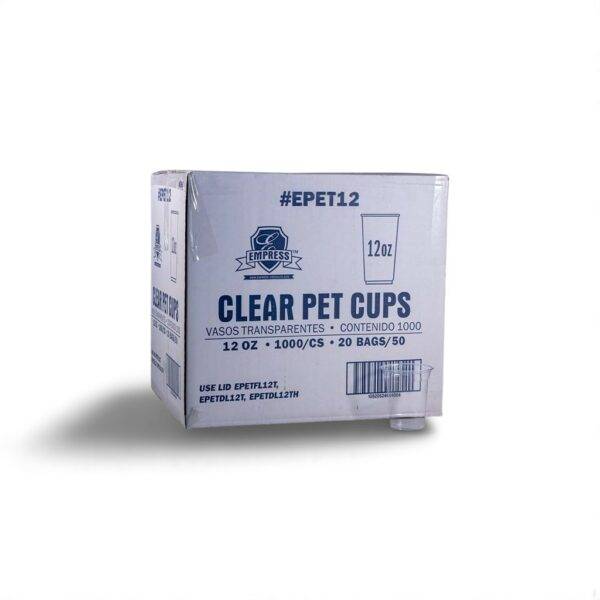 Empress PET Clear Cup 12oz Tall 20/50 cs - Image 2